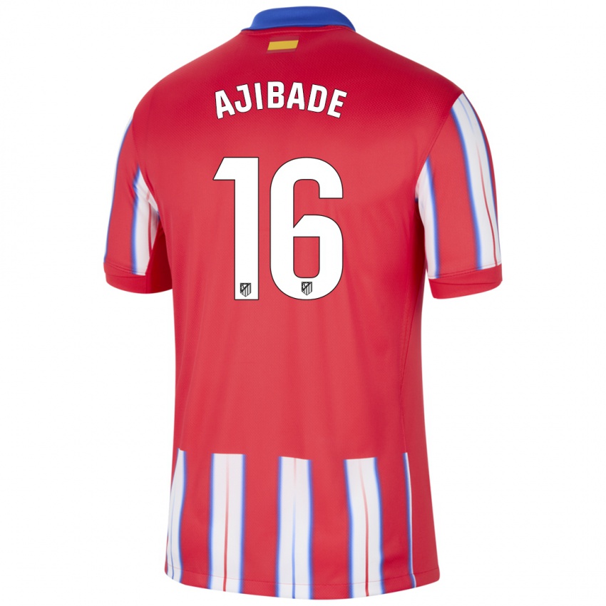 Kinderen Rasheedat Ajibade #16 Rood Wit Blauw Thuisshirt Thuistenue 2024/25 T-Shirt België