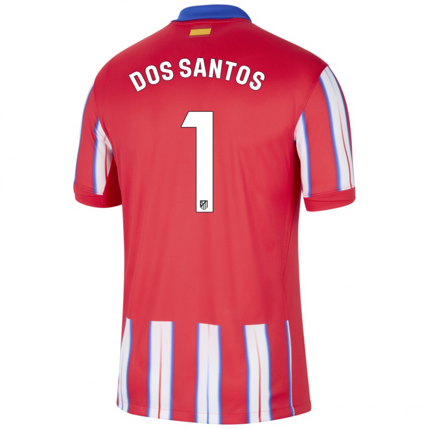 Kinder Alex Dos Santos #1 Rot Weiß Blau Heimtrikot Trikot 2024/25 T-Shirt Belgien