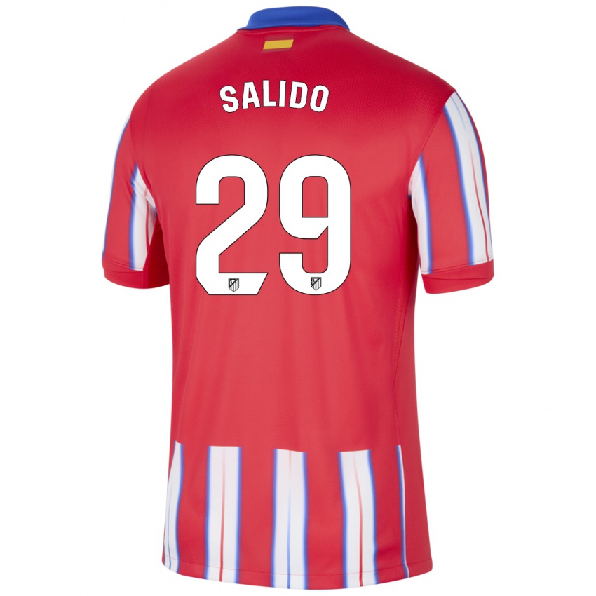 Kinderen Alberto Salido #29 Rood Wit Blauw Thuisshirt Thuistenue 2024/25 T-Shirt België