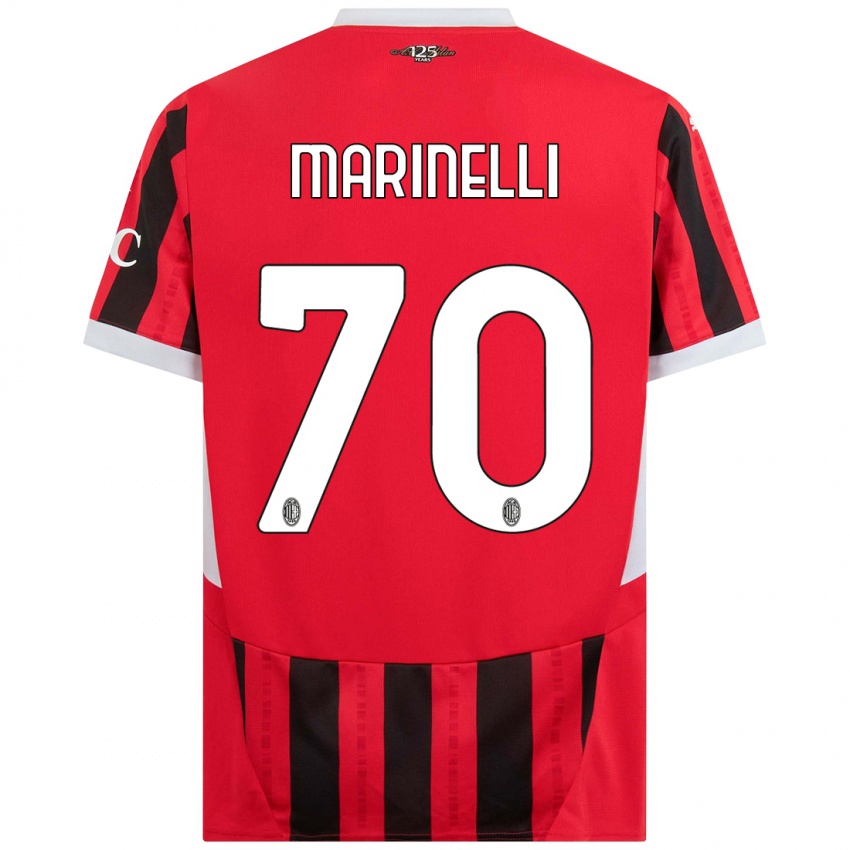 Kinderen Gloria Marinelli #70 Rood Zwart Thuisshirt Thuistenue 2024/25 T-Shirt België