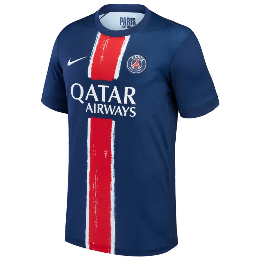 Enfant Maillot Oriane Jean-Francois #0 Bleu Marine Blanc Tenues Domicile 2024/25 T-Shirt Belgique