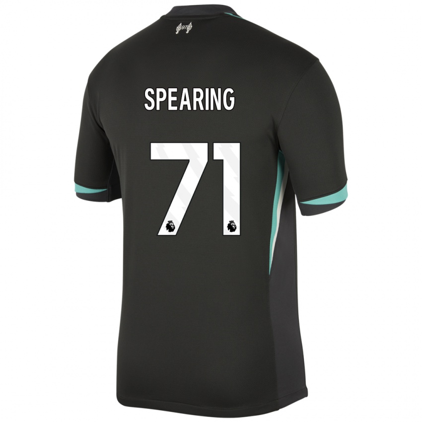 Kinderen Jay Spearing #71 Zwart Antraciet Wit Uitshirt Uittenue 2024/25 T-Shirt België