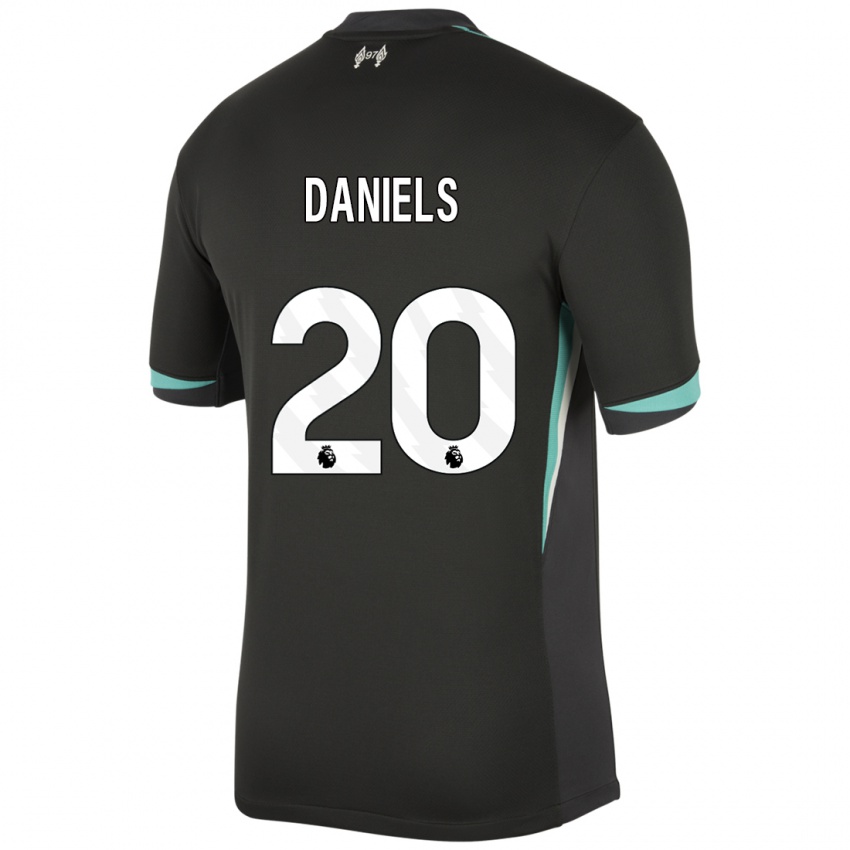 Kinderen Yana Daniels #20 Zwart Antraciet Wit Uitshirt Uittenue 2024/25 T-Shirt België