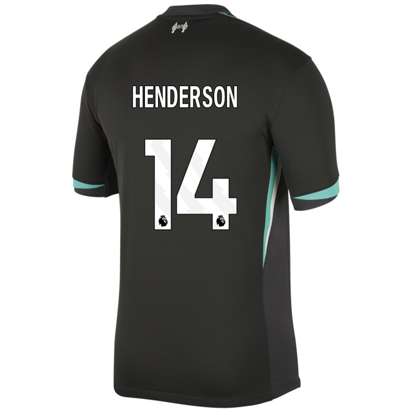 Kinderen Henderson #14 Zwart Antraciet Wit Uitshirt Uittenue 2024/25 T-Shirt België