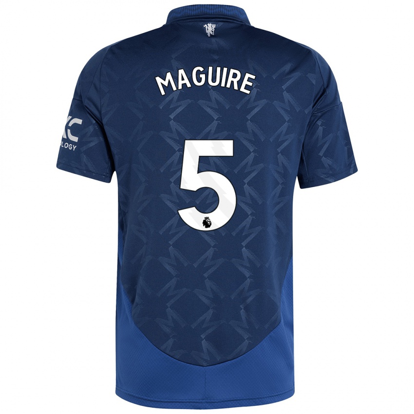 Kinderen Harry Maguire #5 Indigo Uitshirt Uittenue 2024/25 T-Shirt België