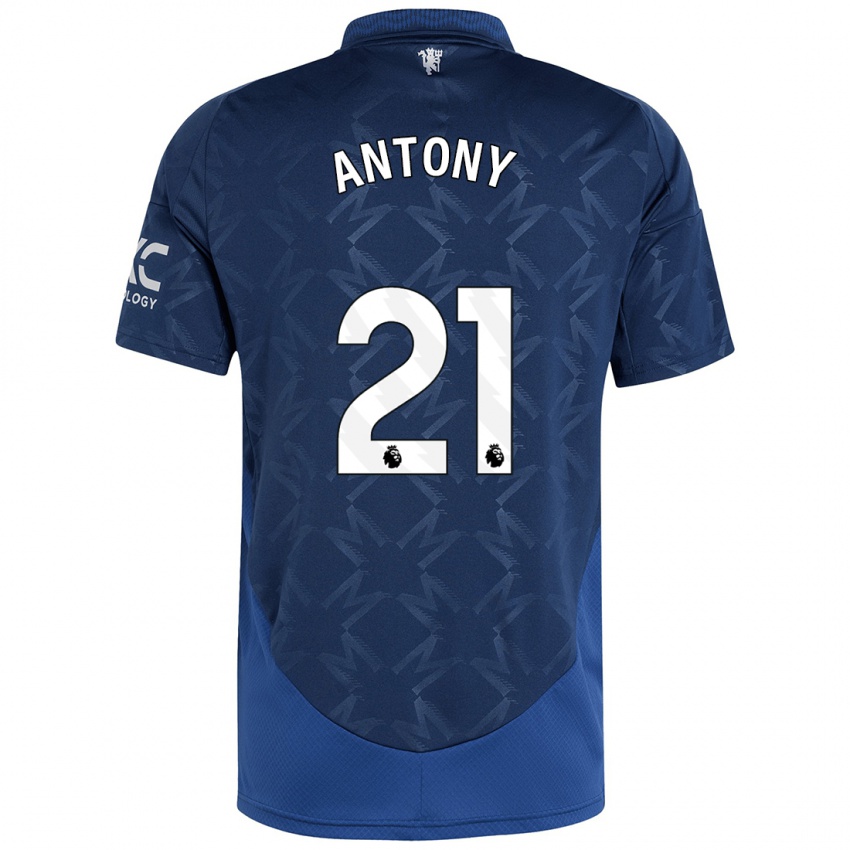 Kinderen Antony #21 Indigo Uitshirt Uittenue 2024/25 T-Shirt België