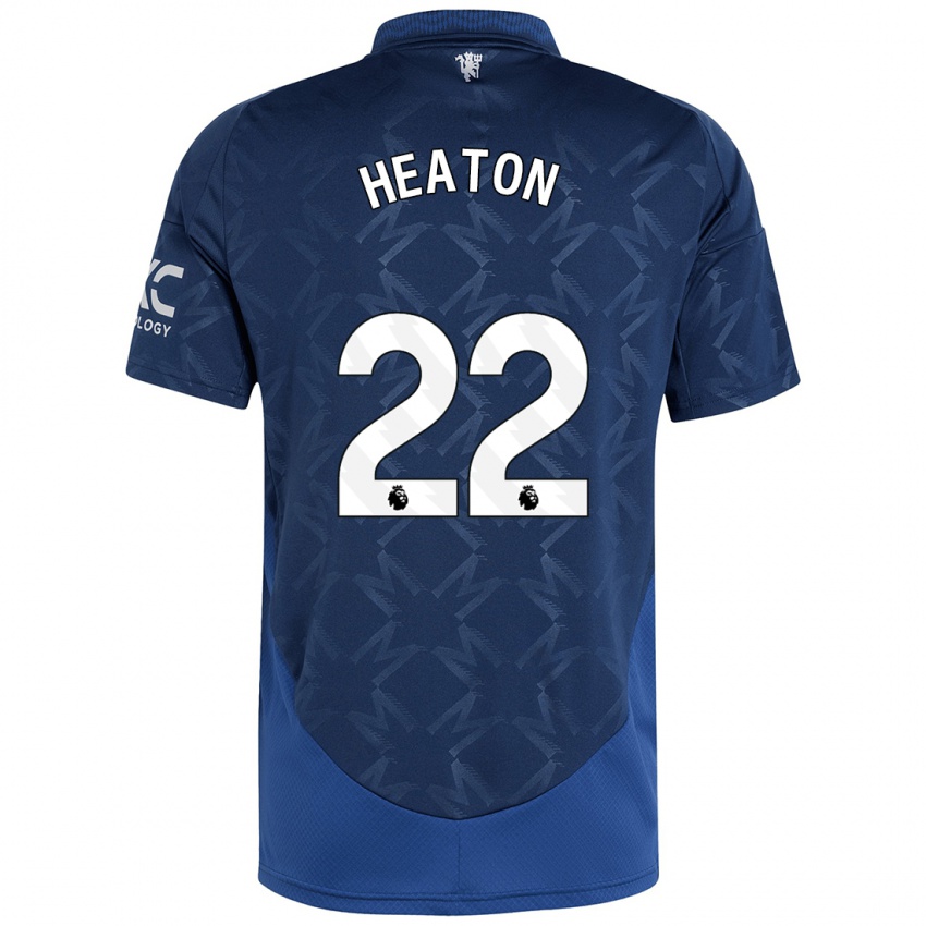 Kinderen Tom Heaton #22 Indigo Uitshirt Uittenue 2024/25 T-Shirt België