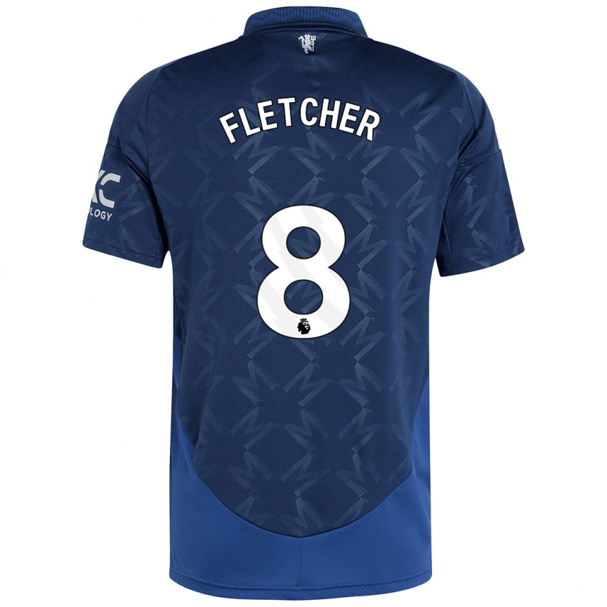 Kinderen Tyler Fletcher #8 Indigo Uitshirt Uittenue 2024/25 T-Shirt België