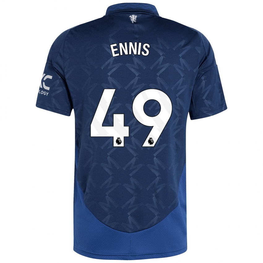 Kinderen Ethan Ennis #49 Indigo Uitshirt Uittenue 2024/25 T-Shirt België