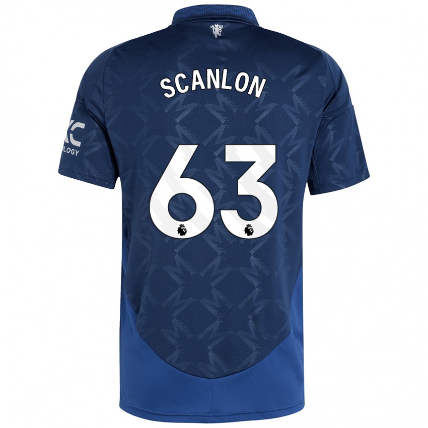 Kinderen James Scanlon #63 Indigo Uitshirt Uittenue 2024/25 T-Shirt België