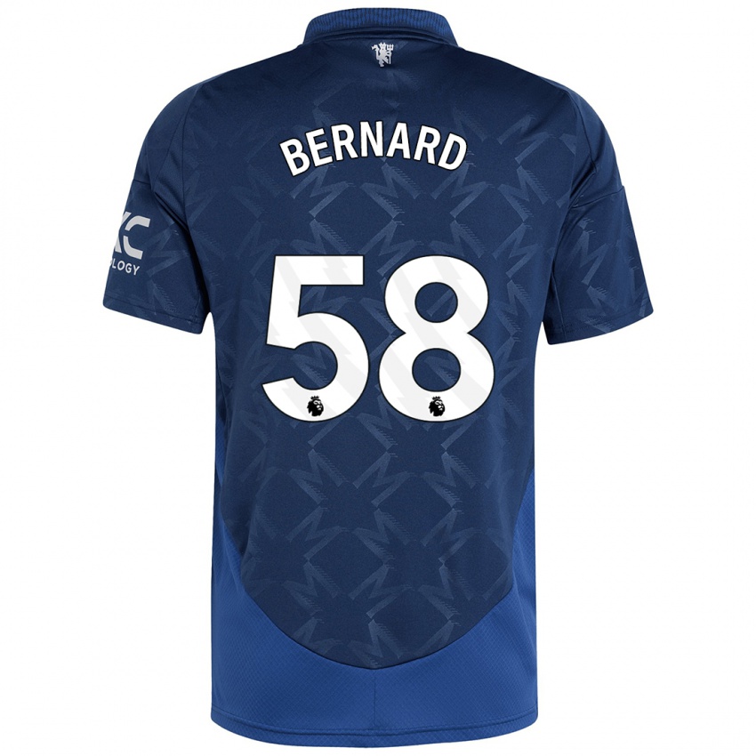 Kinderen Bernard #58 Indigo Uitshirt Uittenue 2024/25 T-Shirt België