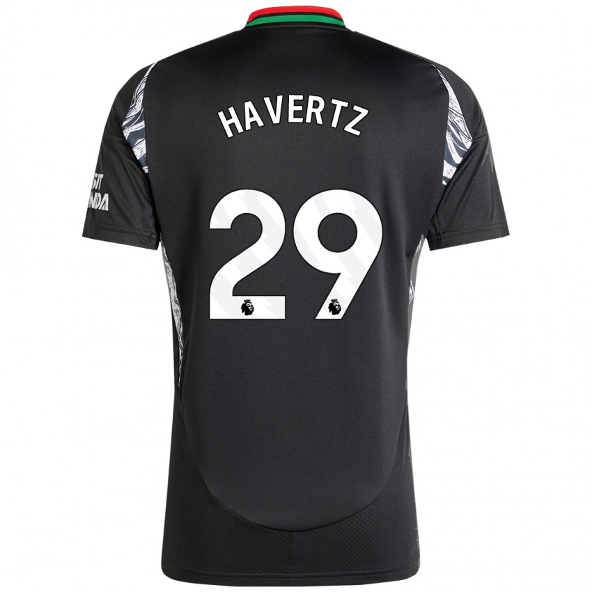 Enfant Maillot Kai Havertz #29 Noir Tenues Extérieur 2024/25 T-Shirt Belgique