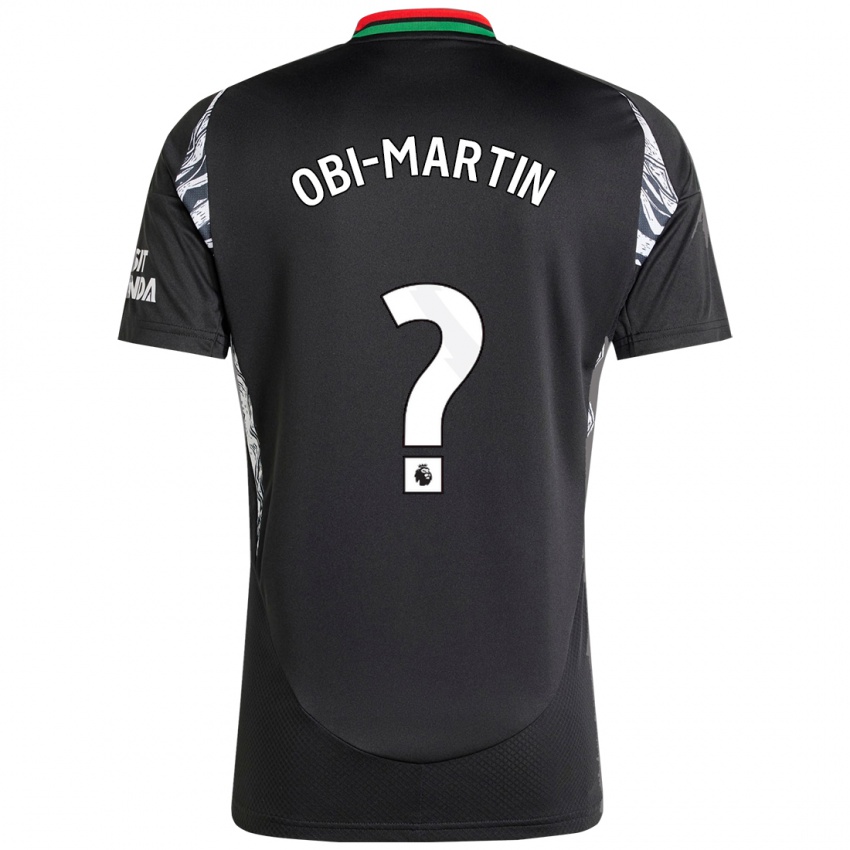 Enfant Maillot Chido Obi-Martin #0 Noir Tenues Extérieur 2024/25 T-Shirt Belgique