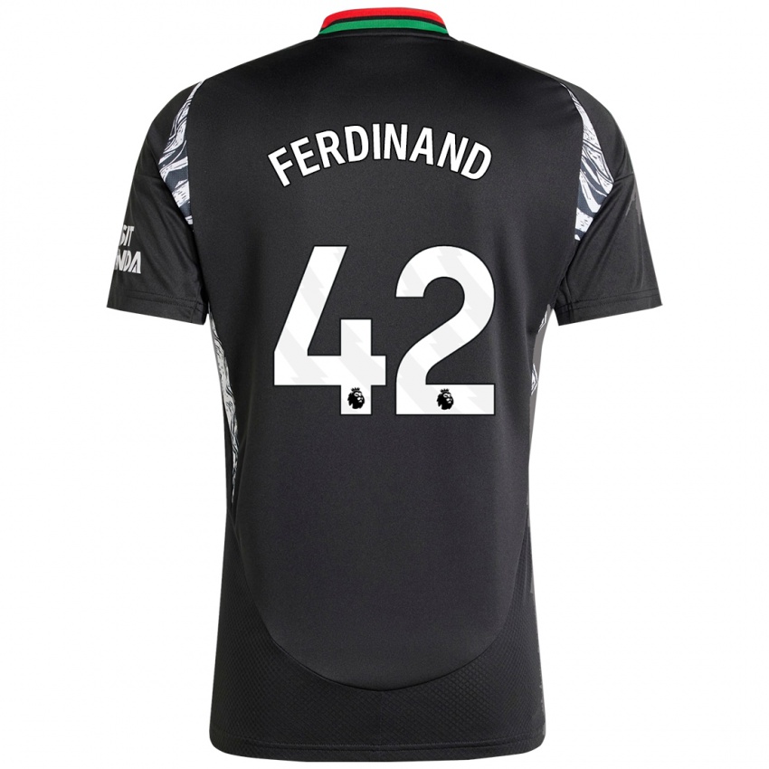 Enfant Maillot Seb Ferdinand #42 Noir Tenues Extérieur 2024/25 T-Shirt Belgique