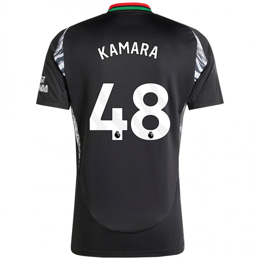 Enfant Maillot Osman Kamara #48 Noir Tenues Extérieur 2024/25 T-Shirt Belgique