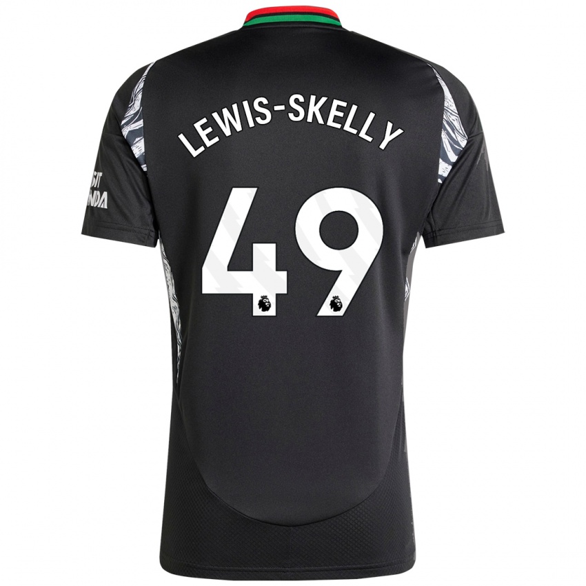 Enfant Maillot Myles Lewis-Skelly #49 Noir Tenues Extérieur 2024/25 T-Shirt Belgique