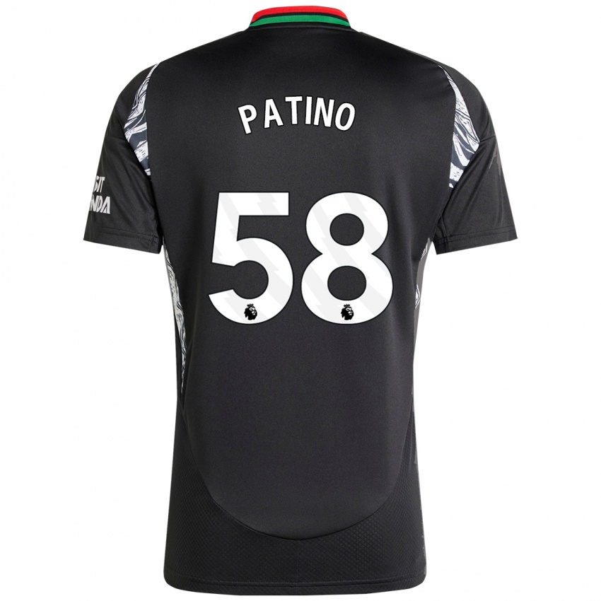 Enfant Maillot Charlie Patino #58 Noir Tenues Extérieur 2024/25 T-Shirt Belgique