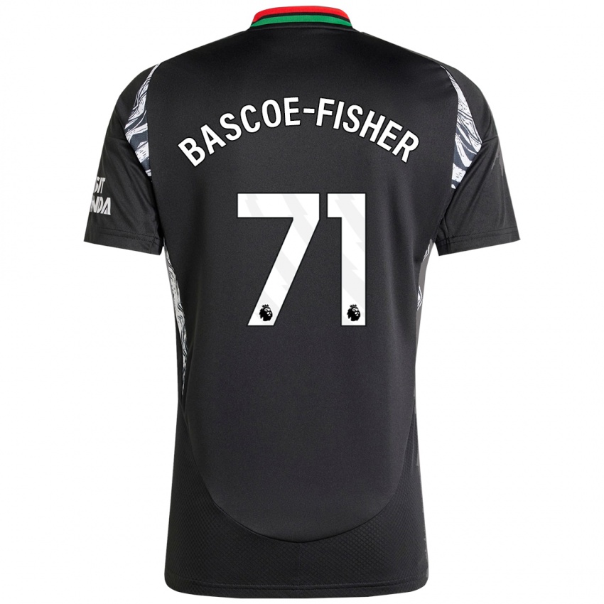 Enfant Maillot Jakai Bascoe-Fisher #71 Noir Tenues Extérieur 2024/25 T-Shirt Belgique