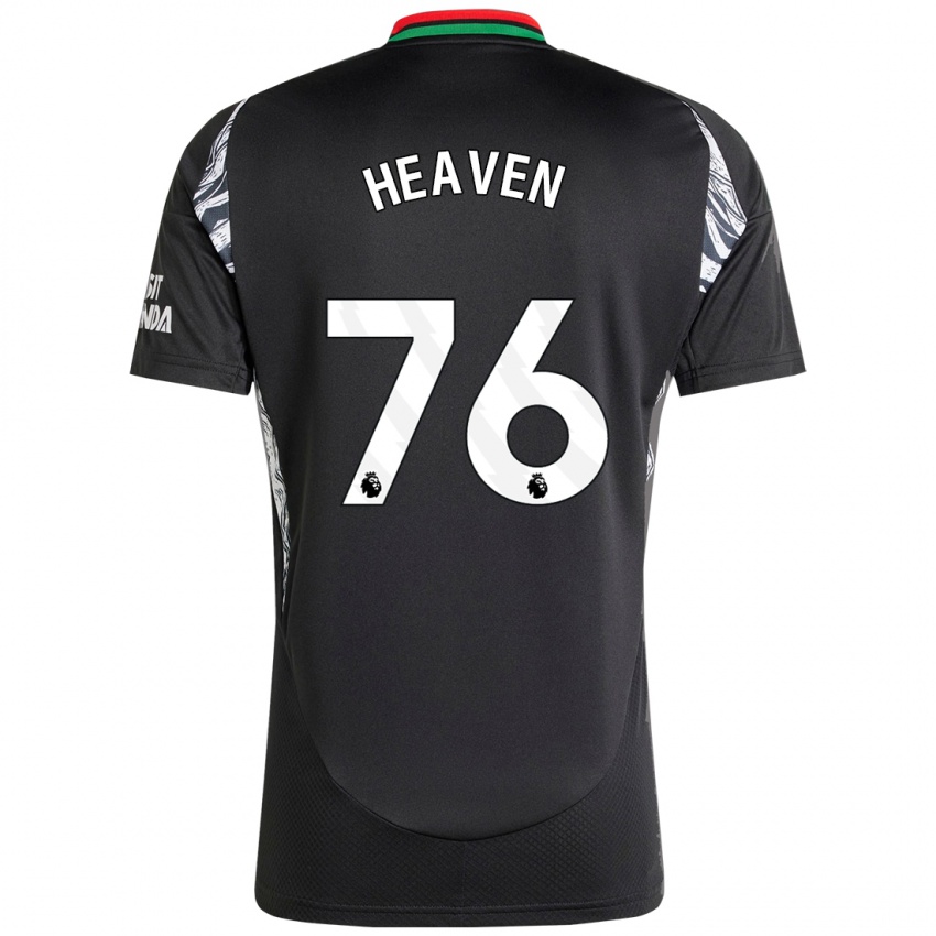 Enfant Maillot Ayden Heaven #76 Noir Tenues Extérieur 2024/25 T-Shirt Belgique