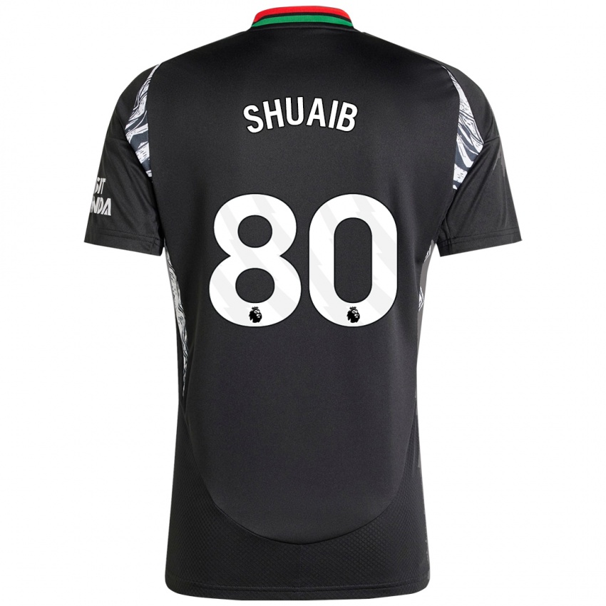 Enfant Maillot Zac Shuaib #80 Noir Tenues Extérieur 2024/25 T-Shirt Belgique