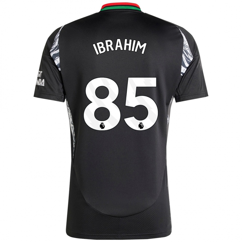 Enfant Maillot Ife Ibrahim #85 Noir Tenues Extérieur 2024/25 T-Shirt Belgique