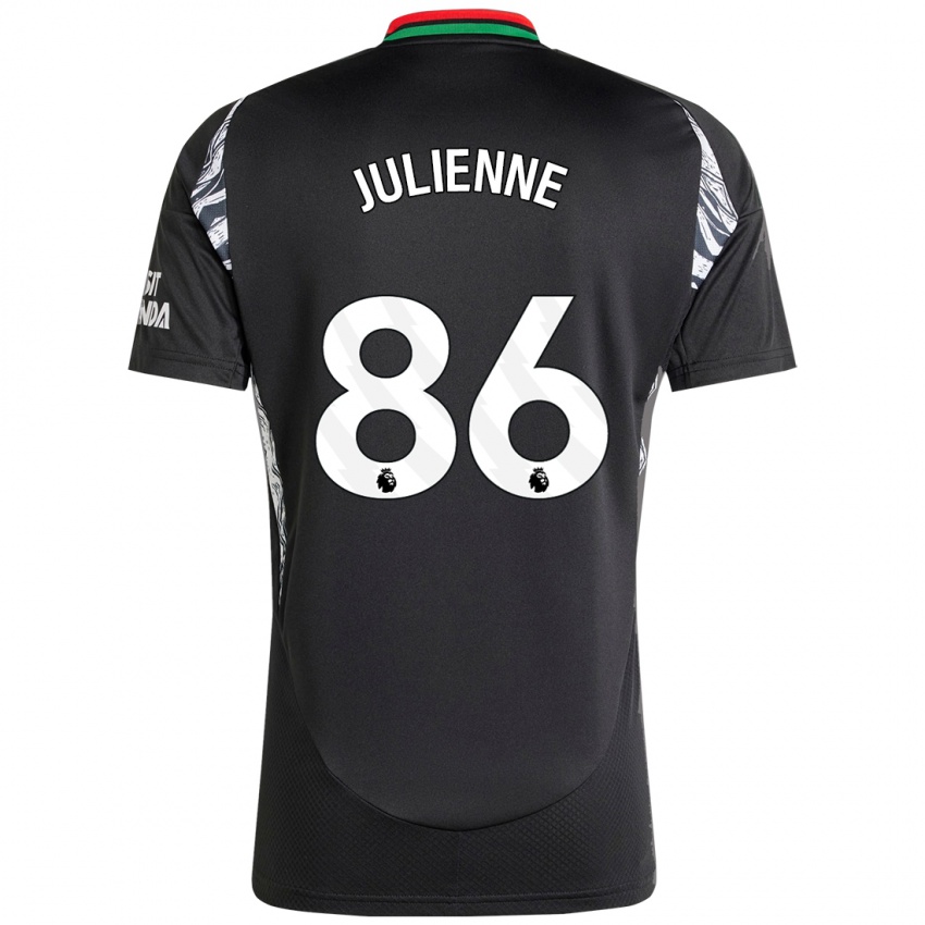 Enfant Maillot Theo Julienne #86 Noir Tenues Extérieur 2024/25 T-Shirt Belgique