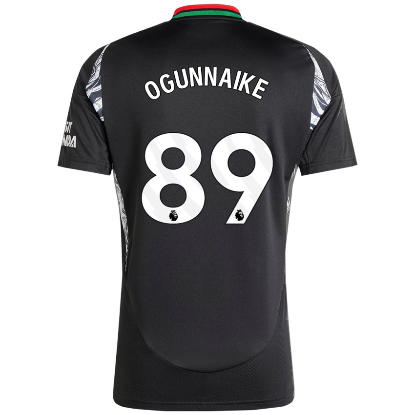 Enfant Maillot Josh Ogunnaike #89 Noir Tenues Extérieur 2024/25 T-Shirt Belgique