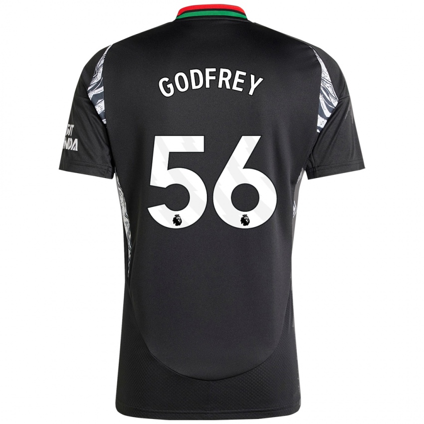 Enfant Maillot Freya Godfrey #56 Noir Tenues Extérieur 2024/25 T-Shirt Belgique