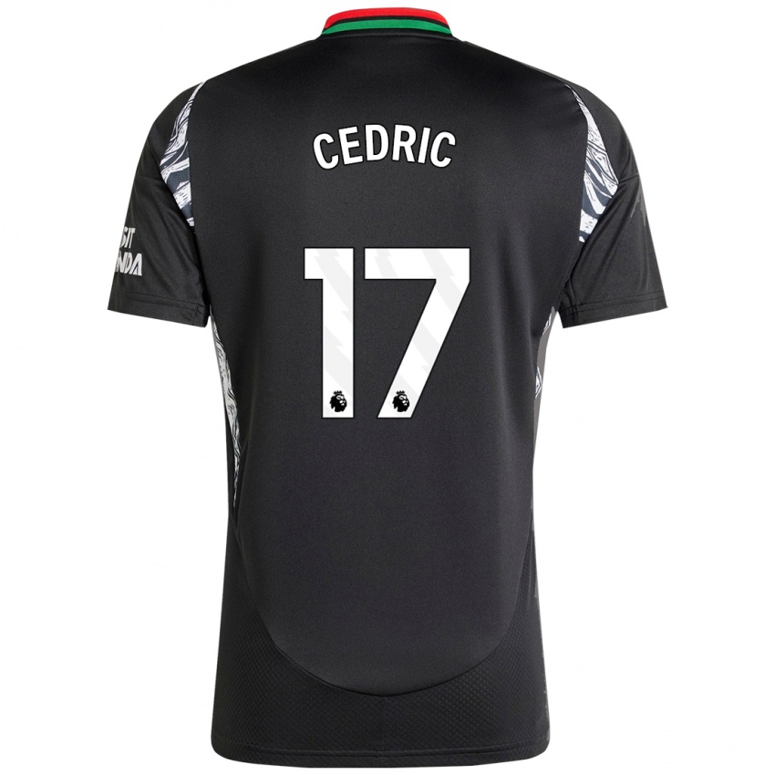 Enfant Maillot Cedric Soares #17 Noir Tenues Extérieur 2024/25 T-Shirt Belgique