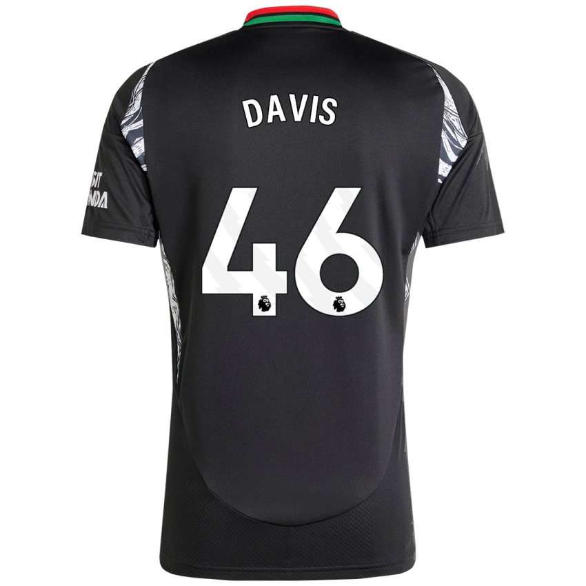 Enfant Maillot Timi Davis #46 Noir Tenues Extérieur 2024/25 T-Shirt Belgique