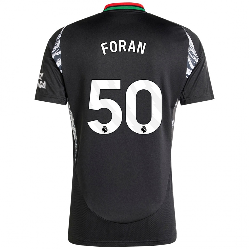 Enfant Maillot Taylor Foran #50 Noir Tenues Extérieur 2024/25 T-Shirt Belgique