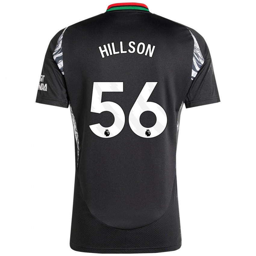 Enfant Maillot James Hillson #56 Noir Tenues Extérieur 2024/25 T-Shirt Belgique