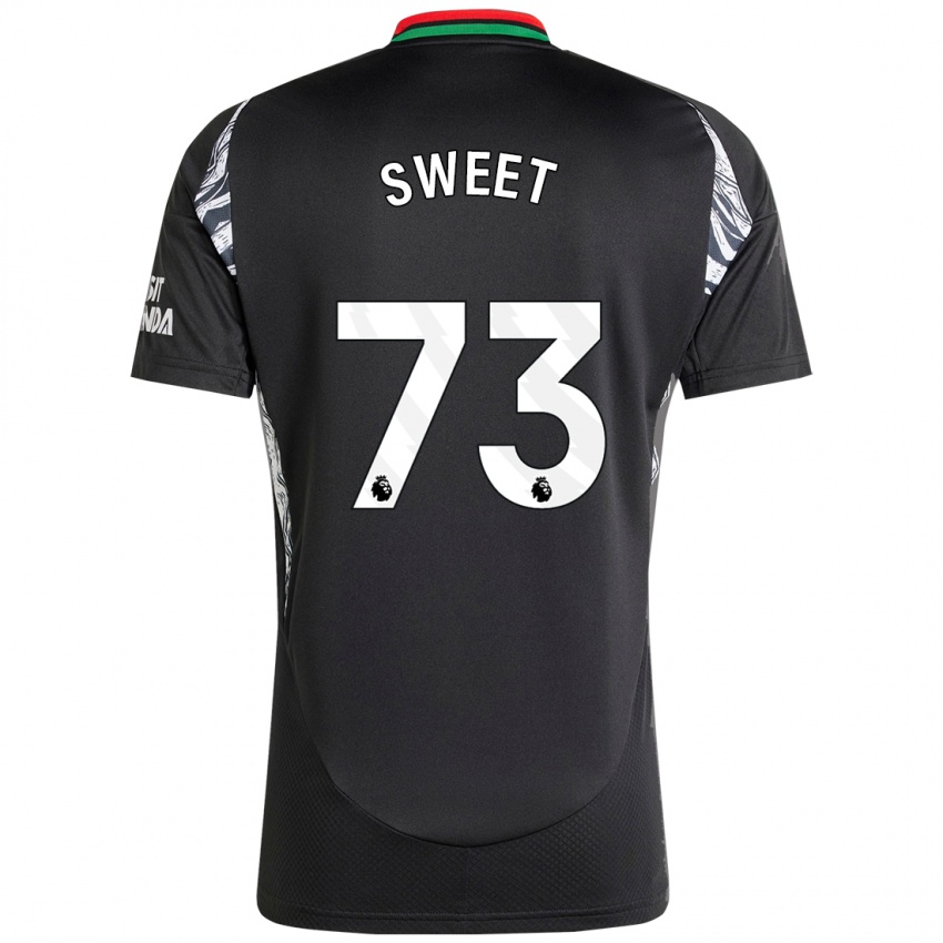 Enfant Maillot James Sweet #73 Noir Tenues Extérieur 2024/25 T-Shirt Belgique