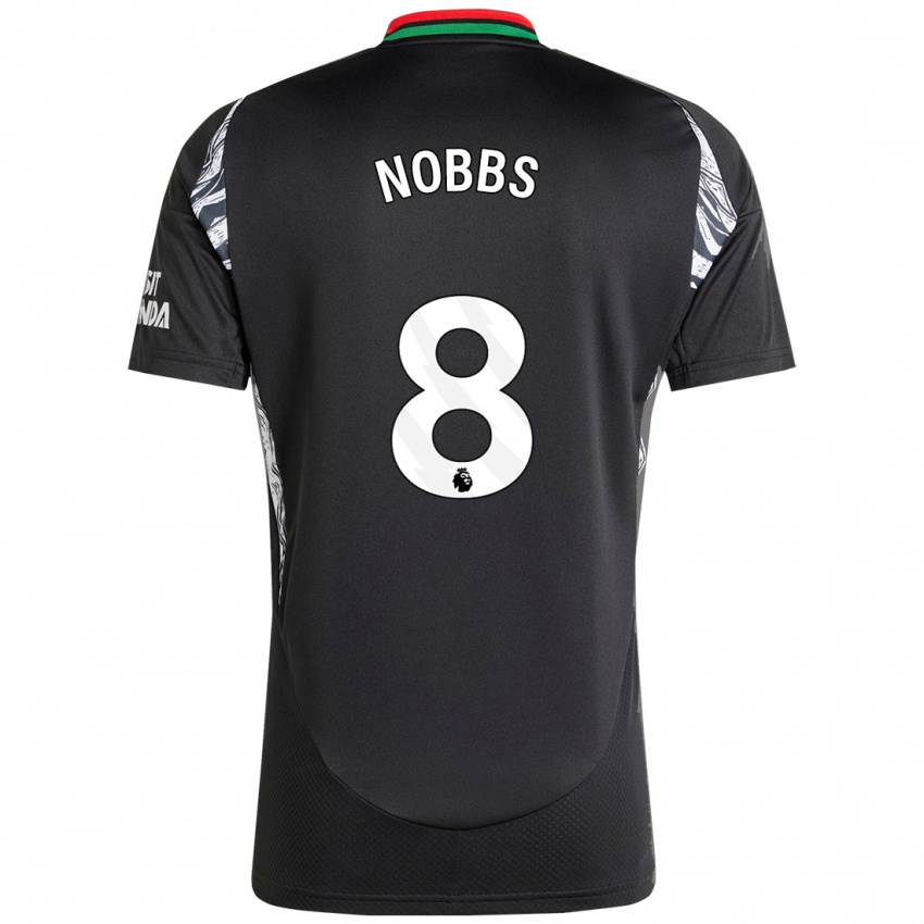 Enfant Maillot Nobbs #8 Noir Tenues Extérieur 2024/25 T-Shirt Belgique