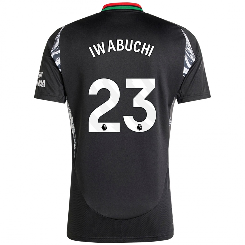 Enfant Maillot Mana Iwabuchi #23 Noir Tenues Extérieur 2024/25 T-Shirt Belgique