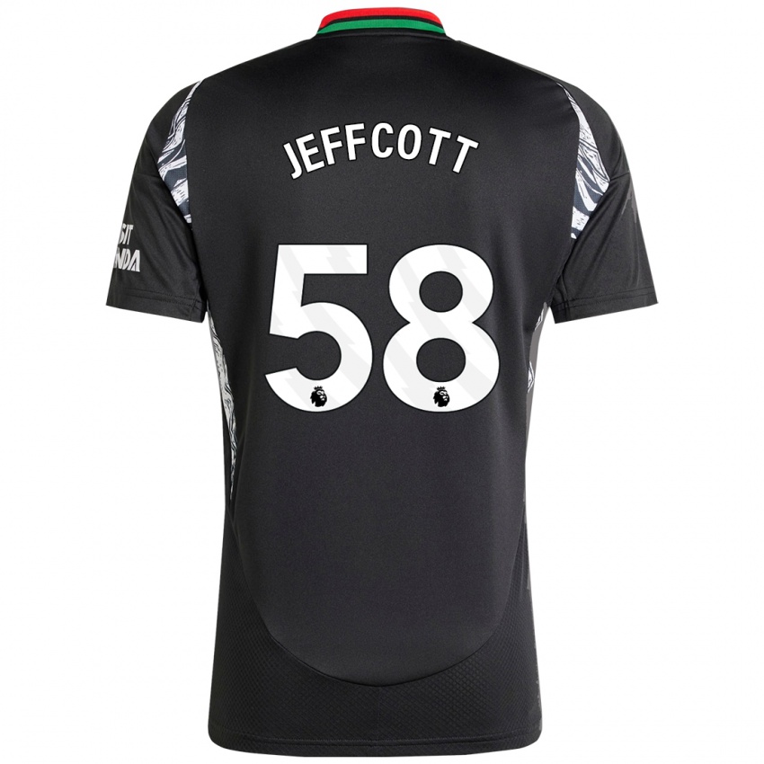 Enfant Maillot Henry Jeffcott #58 Noir Tenues Extérieur 2024/25 T-Shirt Belgique