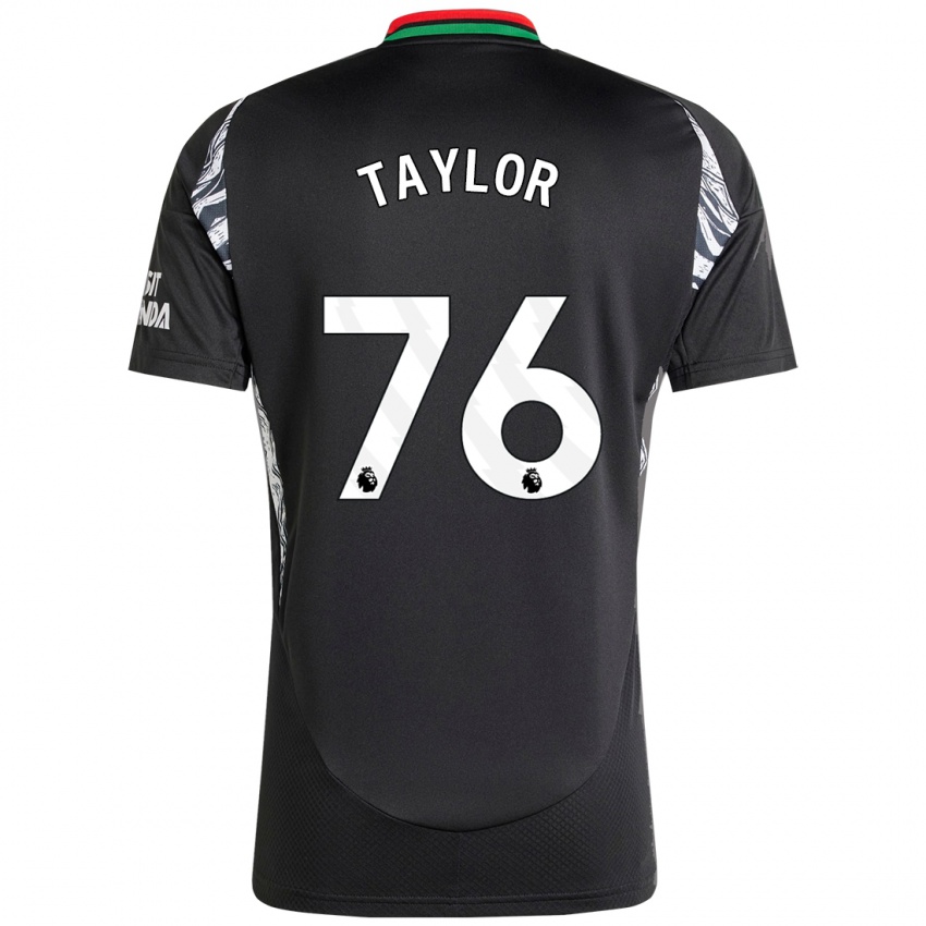 Enfant Maillot Kido Taylor Hart #76 Noir Tenues Extérieur 2024/25 T-Shirt Belgique