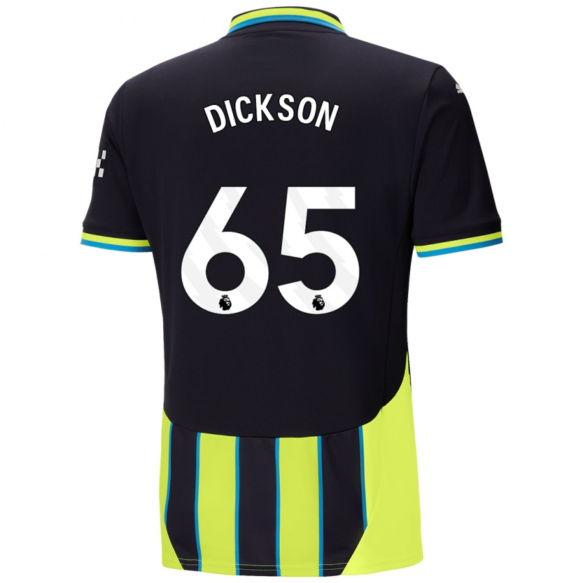 Kinder Will Dickson #65 Blaugelb Auswärtstrikot Trikot 2024/25 T-Shirt Belgien