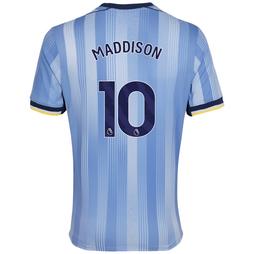 Kinderen James Maddison #10 Lichtblauw Uitshirt Uittenue 2024/25 T-Shirt België