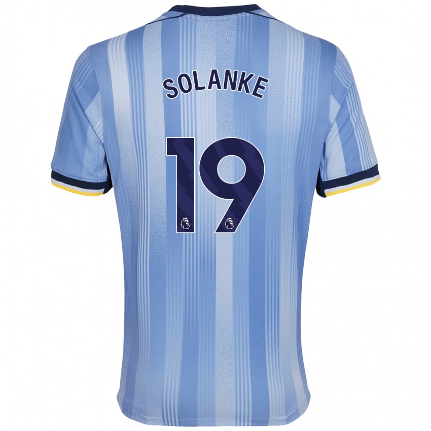 Kinderen Dominic Solanke #19 Lichtblauw Uitshirt Uittenue 2024/25 T-Shirt België