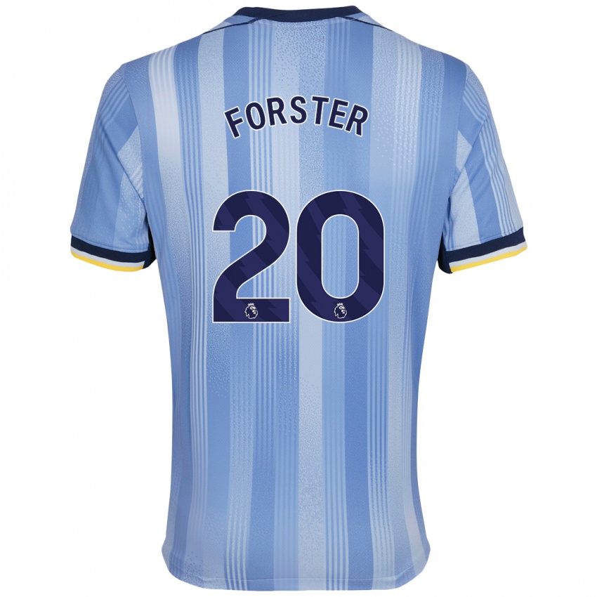 Kinderen Fraser Forster #20 Lichtblauw Uitshirt Uittenue 2024/25 T-Shirt België