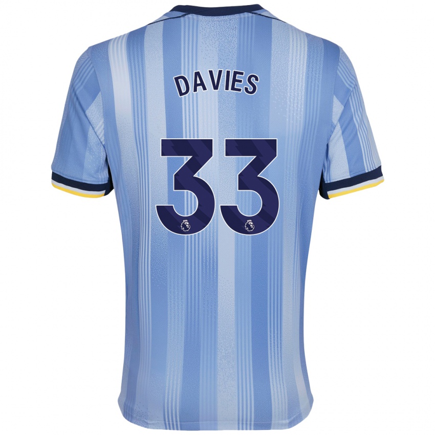 Kinderen Ben Davies #33 Lichtblauw Uitshirt Uittenue 2024/25 T-Shirt België