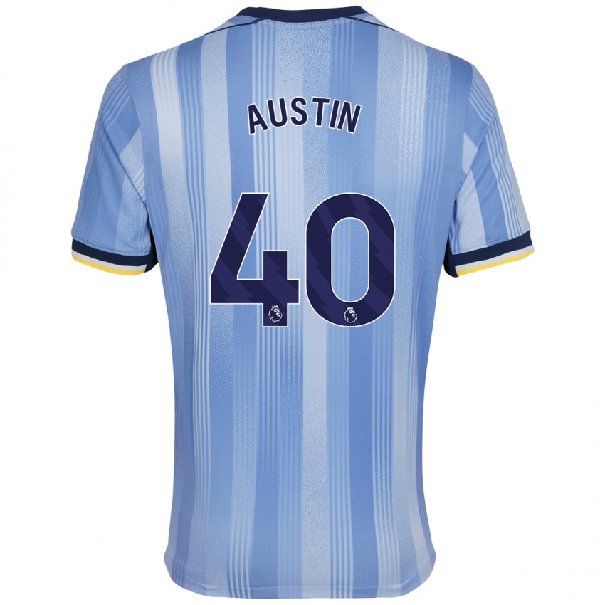 Kinderen Brandon Austin #40 Lichtblauw Uitshirt Uittenue 2024/25 T-Shirt België