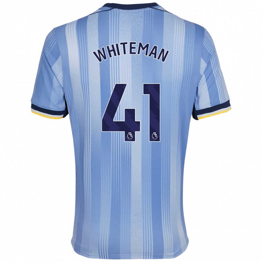 Kinderen Alfie Whiteman #41 Lichtblauw Uitshirt Uittenue 2024/25 T-Shirt België