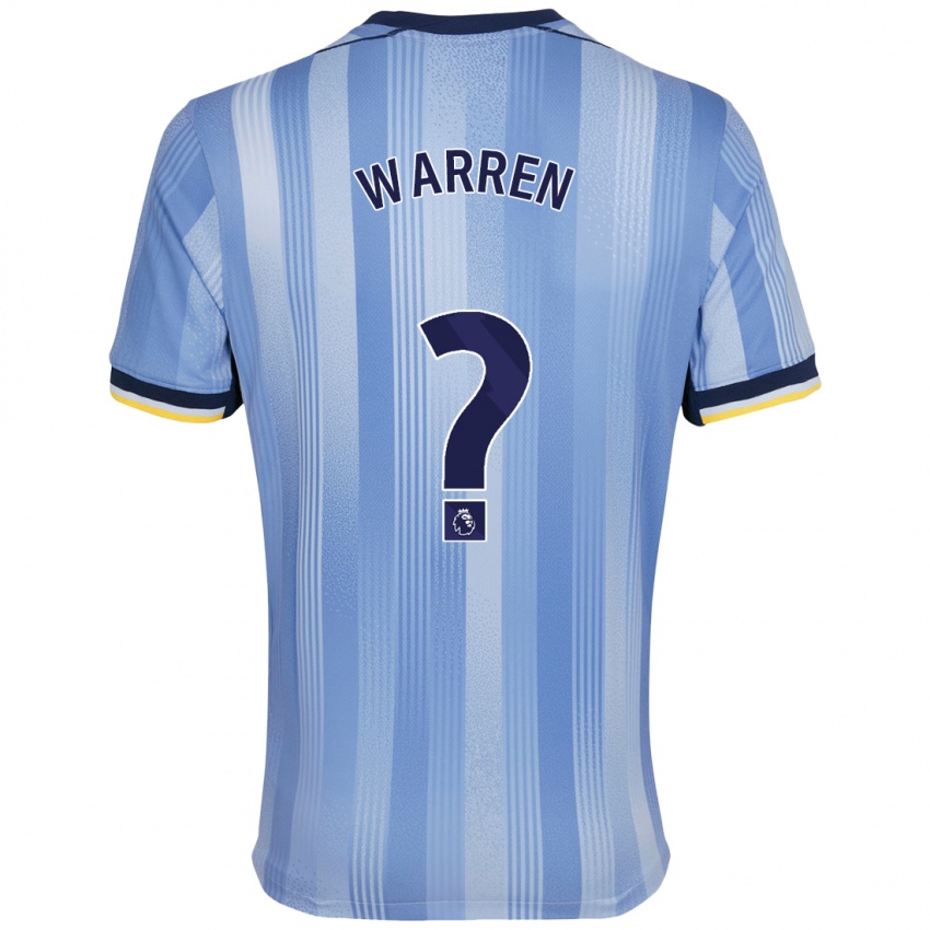 Kinderen Charlie Warren #0 Lichtblauw Uitshirt Uittenue 2024/25 T-Shirt België