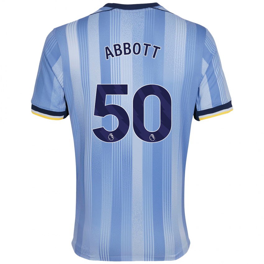 Kinderen George Abbott #50 Lichtblauw Uitshirt Uittenue 2024/25 T-Shirt België