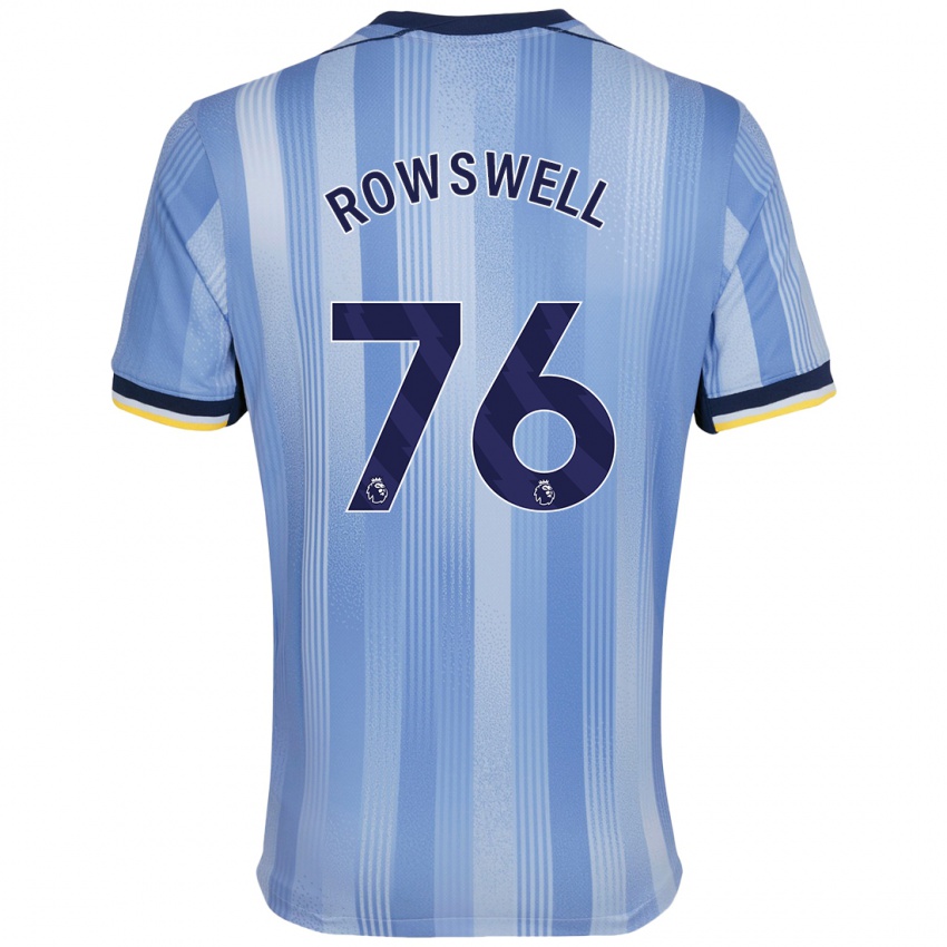 Kinderen James Rowswell #76 Lichtblauw Uitshirt Uittenue 2024/25 T-Shirt België