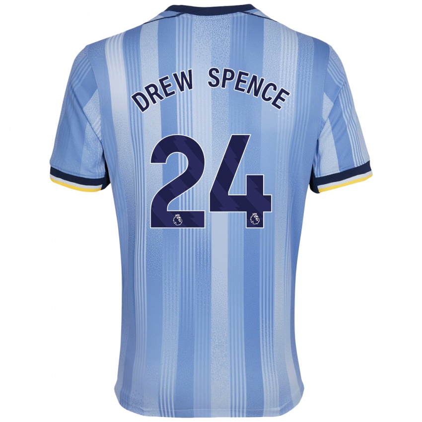 Kinderen Drew Spence #24 Lichtblauw Uitshirt Uittenue 2024/25 T-Shirt België