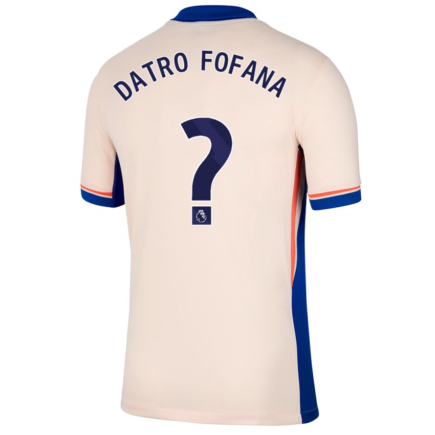 Enfant Maillot David Datro Fofana #0 Beige Clair Tenues Extérieur 2024/25 T-Shirt Belgique