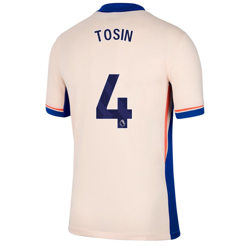 Enfant Maillot Tosin Adarabioyo #4 Beige Clair Tenues Extérieur 2024/25 T-Shirt Belgique